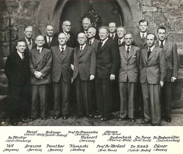 Bild: Versammlung des DVW 1950